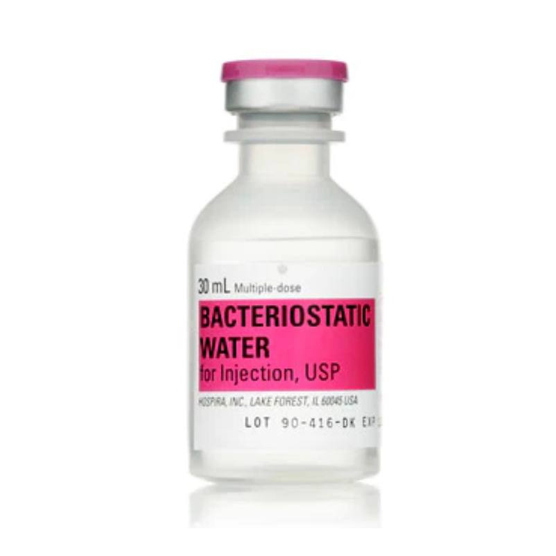 Fotografía de Agua bacteriostática Hospira de 30 mL en vial multidosis