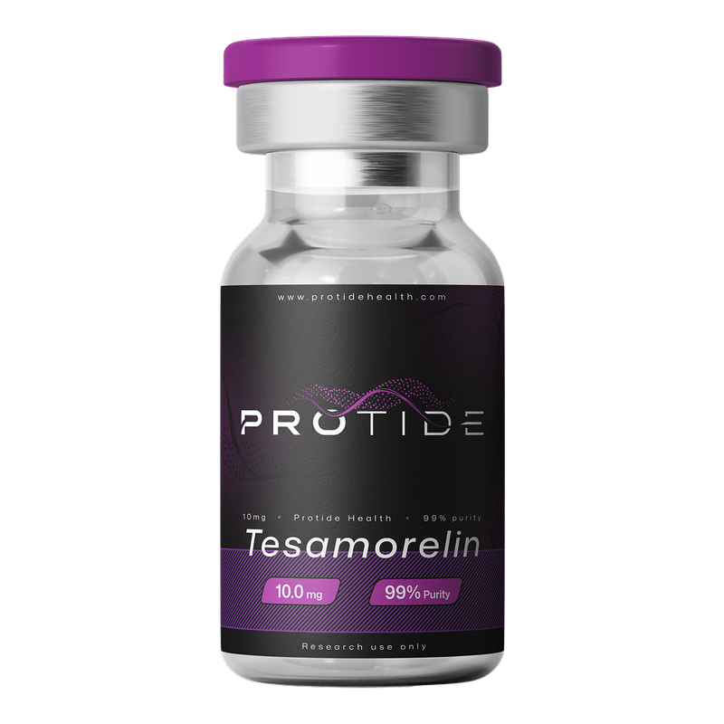 Fotografía de Protide Health Tesamorelin 10 mg · polvo liofilizado · vial de 3 mL